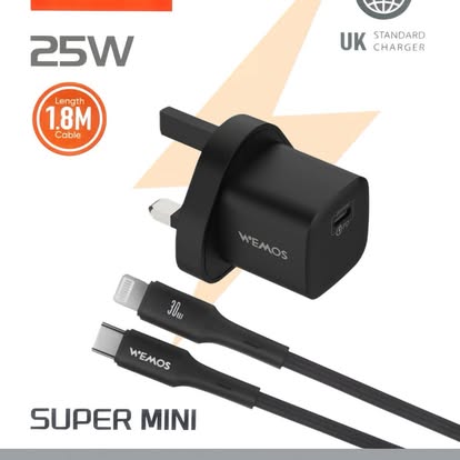 WEMOS 25W Super Mini UK Charger